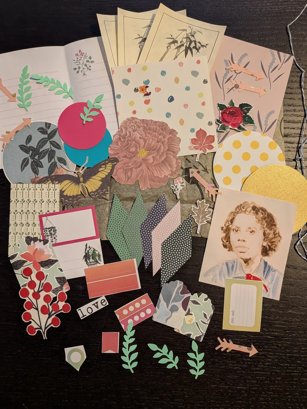 Set of 4 Junk Journal, Collage, Crafting Ephemera Bundles -- Set 2